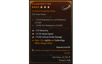 Legendary Ring[*13.5 ATKSPD | *75 DMG_Crit | *135 DEX]