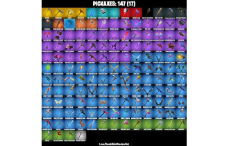 UNIQUE - Black Knight, Void Black Slasher [195 Skins, 3050 Vbucks, 147 Axes, 150 Emotes, 136 Gliders and MORE!]