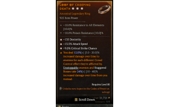 Legendary Ring[*9 Crit | *13.5 ATKSPD | *135 DEX]