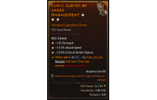 Legendary Gloves[*12 Crit | *13.5 ATKSPD | *135 STR]