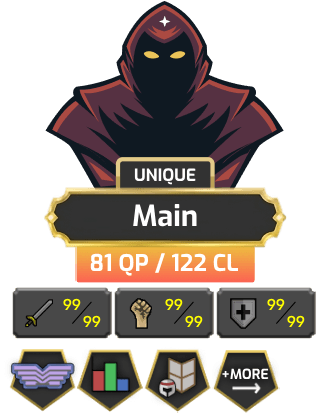 Main | Starter | Staker | TTL: 1390 | CL: 122 | QP: 81 [99 MAGE, 99 RAN, 99 STR, Piety, Max Melee, Pets + MORE!]