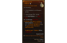 Legendary Amulet[Druid | *3 Envenom | 2 WildImpulses | 28 DMG]