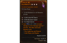 Legendary Amulet[Sorcerer | *3 GlassCannon | *27 MS | *12 LHC]