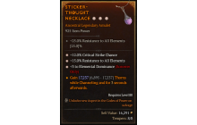 Legendary Amulet[Sorcerer | *3 ElementalDominance | *12 Crit | *15 ResistAll]