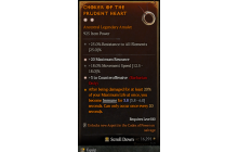 Legendary Amulet[Barbarian | *3 Counteroffensive | *20 MR | 18 MS]