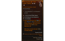 Legendary Amulet[Necromancer | *3 Evulsion | *12 Crit | *10.5 RCR]