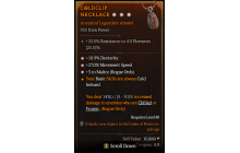 Legendary Amulet[Rogue | *3 Malice | *27 MS | *10.9% DEX]