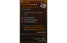 Legendary Amulet[Necromancer | *3 CoalescedBlood | *27 MS | *10.9% INT]