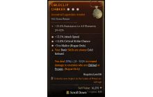 Legendary Amulet[Rogue | *3 Malice | *12 Crit | *13.5 ATKSPD]