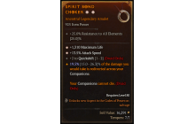 Legendary Amulet[Druid | *13.5 ATKSPD | *1310 Life | 2 QS]