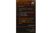 Legendary Amulet[Barbarian | *3 HeavyHanded | 2 CutToTheBone | 39 FR]