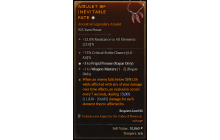 Legendary Amulet[Rogue | *3 FrigidFinesse | 1 WeaponMastery | 7.5 Crit]