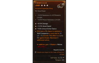 Legendary Ring[*9 Crit | *13.5 ATKSPD | *45 DMG]