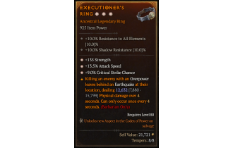 Legendary Ring[*9 Crit | *13.5 ATKSPD | *135 STR]