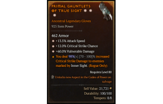 Legendary Gloves[*12 Crit | *13.5 ATKSPD | *60 DMG_Vulnerable]