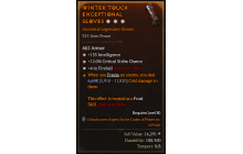 Legendary Gloves[Fireball | *4 Fireball | *12 Crit | *135 INT]