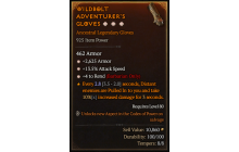 Legendary Gloves[Rend | *4 Rend | *13.5 ATKSPD | *2625 Armor]