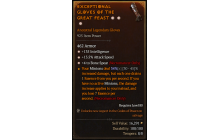 Legendary Gloves[BoneSpear | *4 BoneSpear | *13.5 ATKSPD | *135 INT]