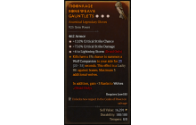 Legendary Gloves[LightningStorm | *4 LightningStorm | *12 Crit | *75 DMG_Crit]