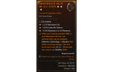 Legendary Helm[*12 LHC | *15 ResistAll | *1310 Life]