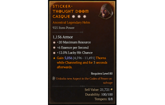 Legendary Helm[*12 LHC | *20 MR | *6 ESpS]