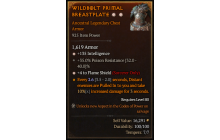 Legendary Chest Armor[Sorcerer | *4 FlameShield | *135 INT | 35 PR]