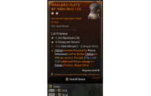 Legendary Chest Armor[Rogue | *6 ENpS | *1310 Life | 3 DarkShroud]