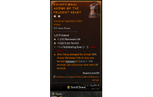 Legendary Chest Armor[Druid | *6 SpS | *1310 Life | 3 DebilitatingRoar]