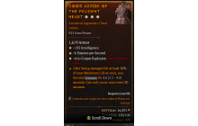 Legendary Chest Armor[Necromancer | *4 CorpseExplosion | *6 ESpS | *135 INT]