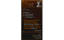 Legendary Chest Armor[Sorcerer | *6 MpS | *1310 Life | 3 FlameShield]