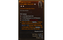 Legendary Pants[Sorcerer | *4 FireBolt | *15 ResistAll | *1310 Life]