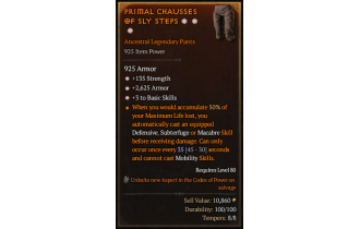 Legendary Pants[*3 BasicSkills | *2625 Armor | *135 STR]