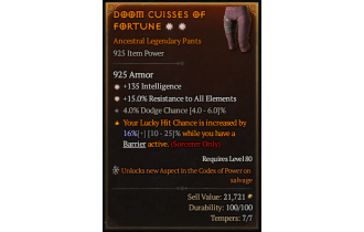 Legendary Pants[*15 ResistAll | *135 INT]