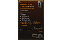 Legendary Pants[*3 BasicSkills | *2625 Armor | *135 DEX]