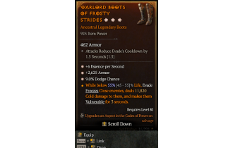 Legendary Boots[*2625 Armor | *6 ESpS]