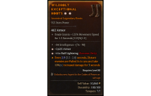 Legendary Boots[Sorcerer | *4 BallLightning | *2625 Armor | 84 INT]