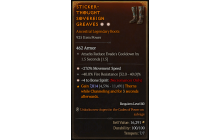 Legendary Boots[Necromancer | *4 BoneSpirit | *27 MS | 40 FR]