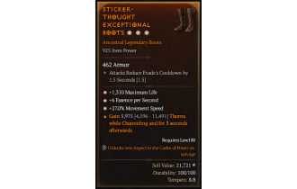 Legendary Boots[*27 MS | *6 ESpS | *1310 Life]