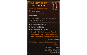 Legendary Boots[*27 MS | *6 FpS | *1310 Life]