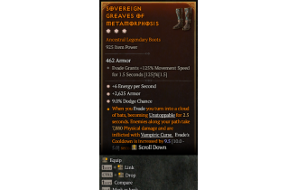 Legendary Boots[*2625 Armor | *9 Dodge | *6 ENpS]