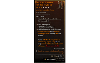 Legendary Boots[*27 MS | *15 ResistAll | *135 INT]