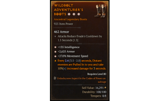 Legendary Boots[*27 MS | *2625 Armor | *135 INT]