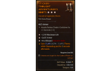 Legendary Boots[Sorcerer | *4 Blizzard | *2625 Armor | *1310 Life]