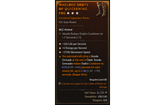 Legendary Boots[*27 MS | *6 ENpS]