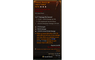 Legendary Two-Handed Mace[*150 DMG_Crit | *90 DMG | *270 STR]