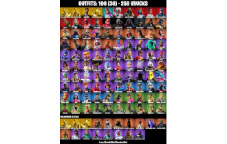 UNIQUE - John Wick ,  Candy Axe  [100 Skins, 250 Vbucks, 88 Axes, 116 Emotes, 69 Gliders and MORE!]