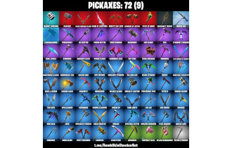 UNIQUE - Black Widow Outfit , Demogorgon  [104 Skins, 5200 Vbucks, 72 Axes, 71 Emotes, 72 Gliders and MORE!]