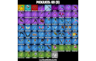 UNIQUE - Glow, Merry Minty Axe [80 Skins, 750 Vbucks, 69 Axes, 84 Emotes, 75 Gliders and MORE!]