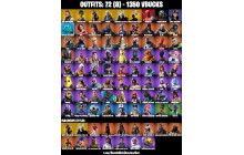 UNIQUE - Spider Gwen Stacy , Havoc [72 Skins, 1350 Vbucks, 70 Axes, 71 Emotes, 71 Gliders and MORE!]