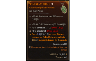 Legendary Amulet[Druid | *3 QS | 2 Envenom]